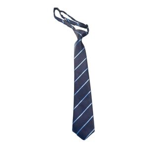 The Children's Place Navy and Light Blue Adjustable Striped Tie Age 4-7
